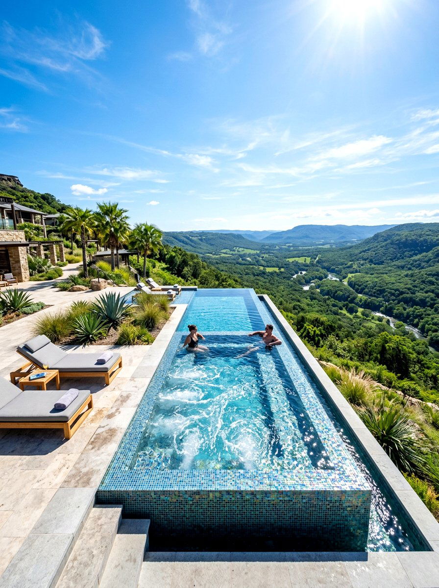 Luxury Infinity Spa - 30 spa backyard ideas