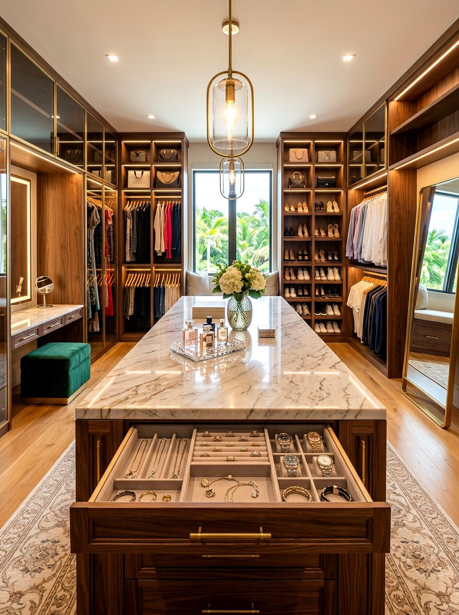 Luxury Island Closet Design - 30 capsule wardrobe closet ideas