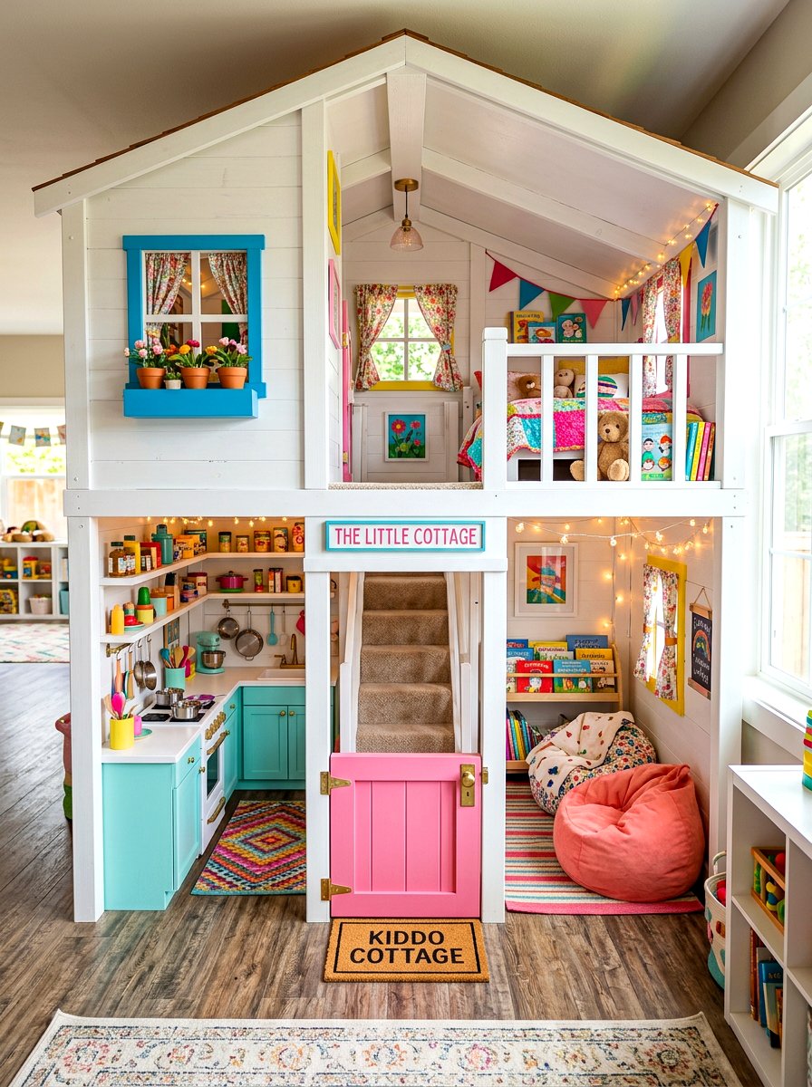 Luxury Kids Playhouse - 30 cozy backyard room ideas