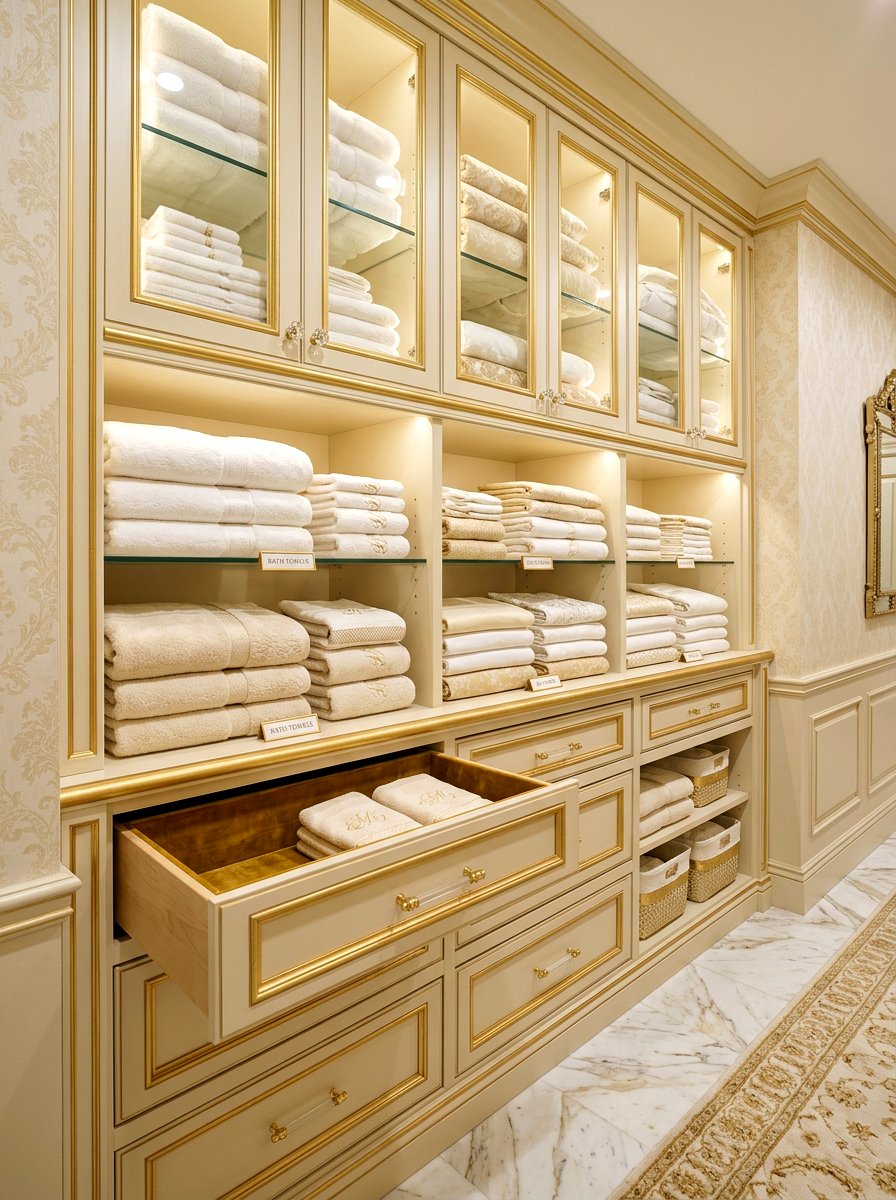 Luxury Linen Closet - 30 organizing a linen closet ideas