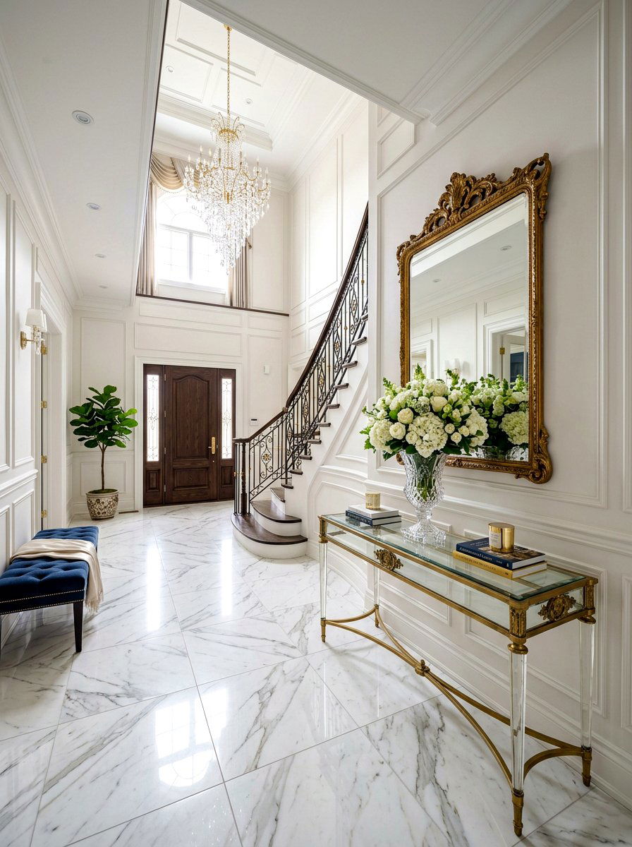 Luxury Marble Foyer - 30 foyer ideas