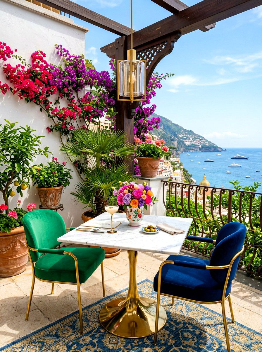Luxury Marble Top Nook - 30 outdoor breakfast nook ideas