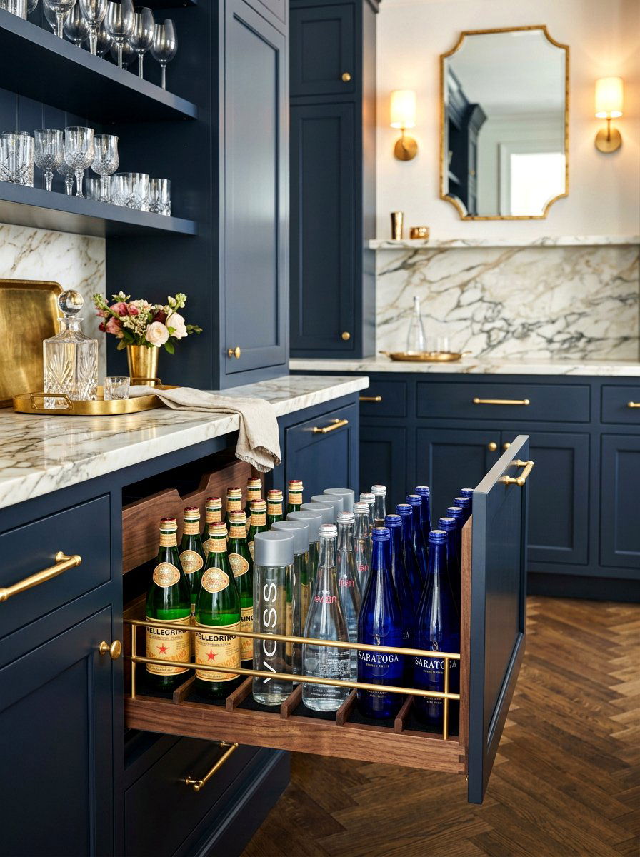 Luxury Mineral Water Storage - 30 beverage drawer ideas