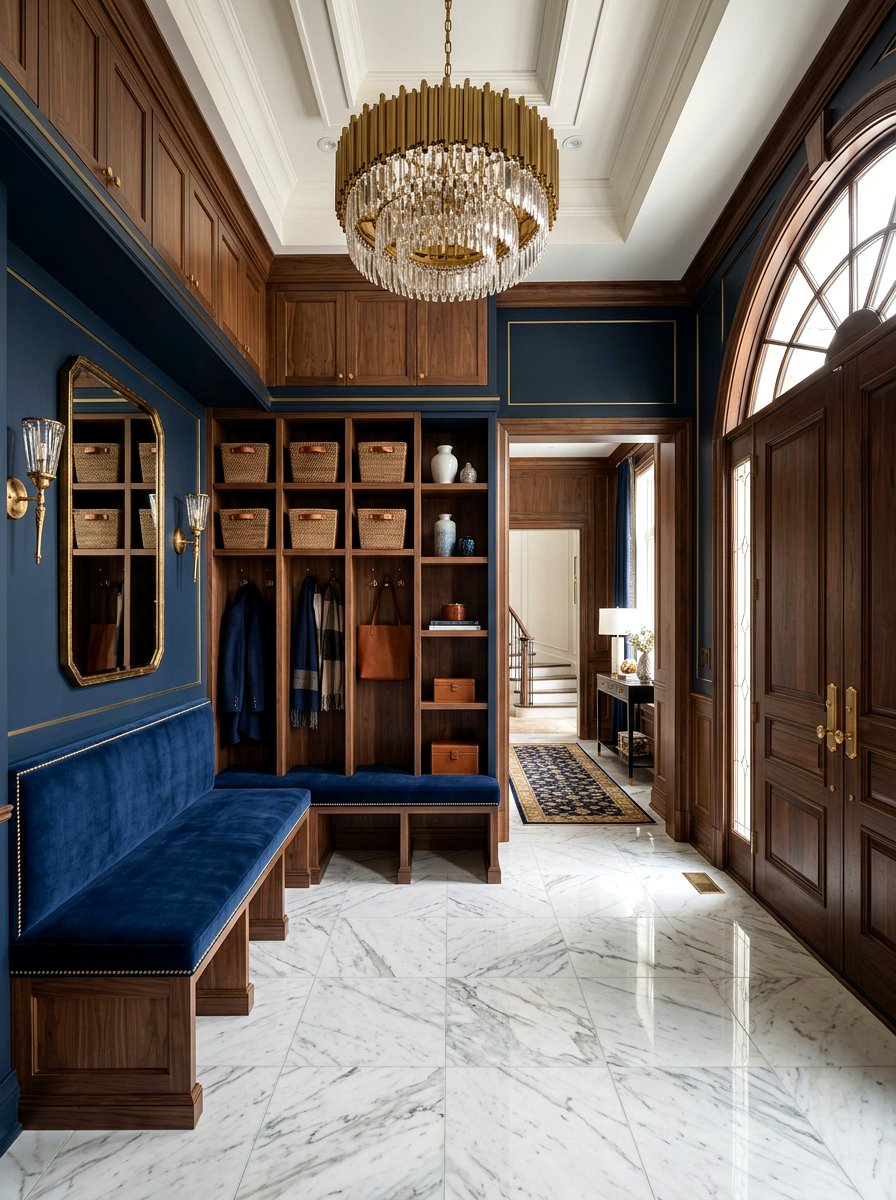 Luxury Mudroom - 30 drop zone cabinet ideas