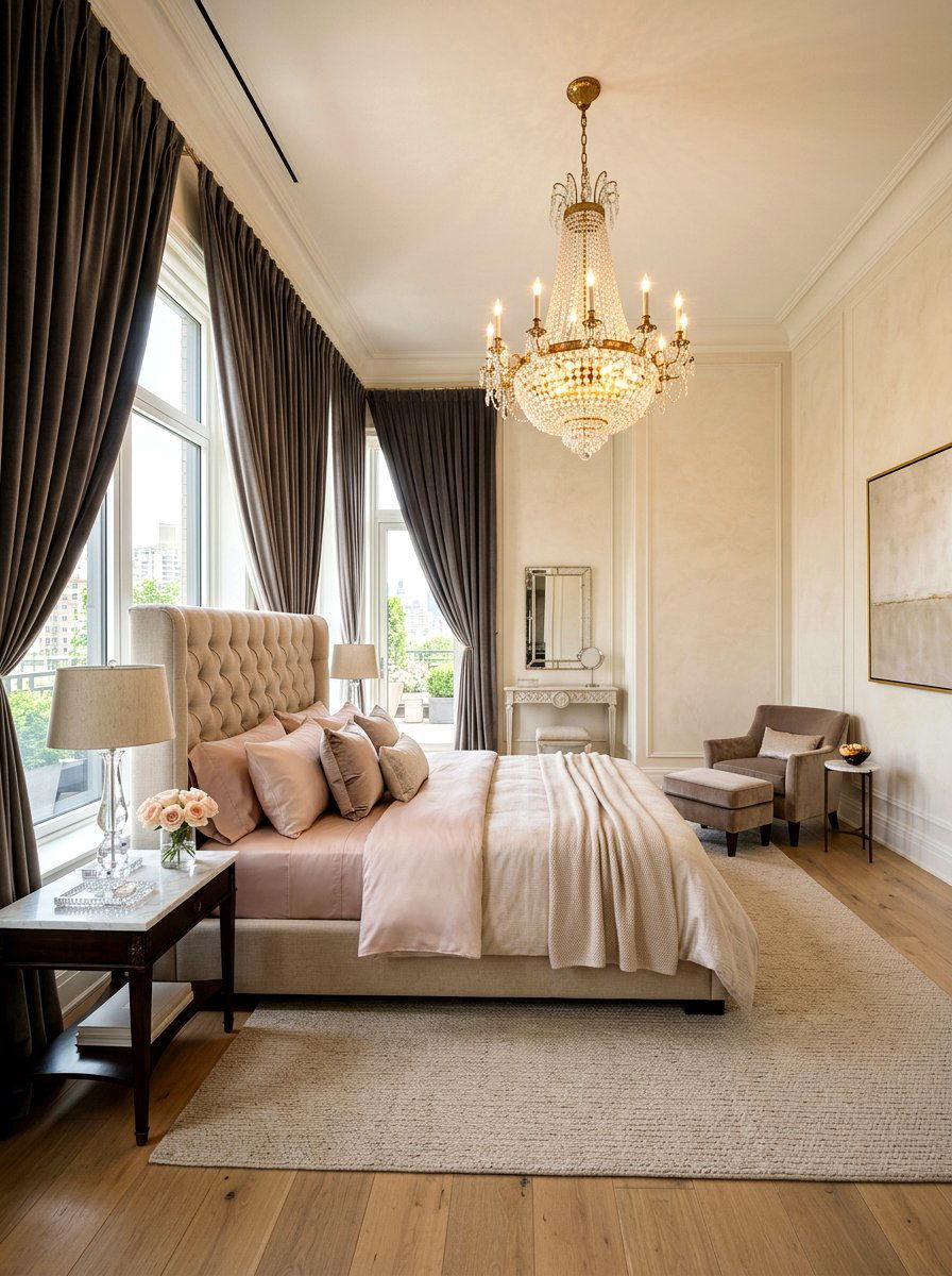 Luxury Neutral Bedroom - 30 blush and beige bedroom ideas