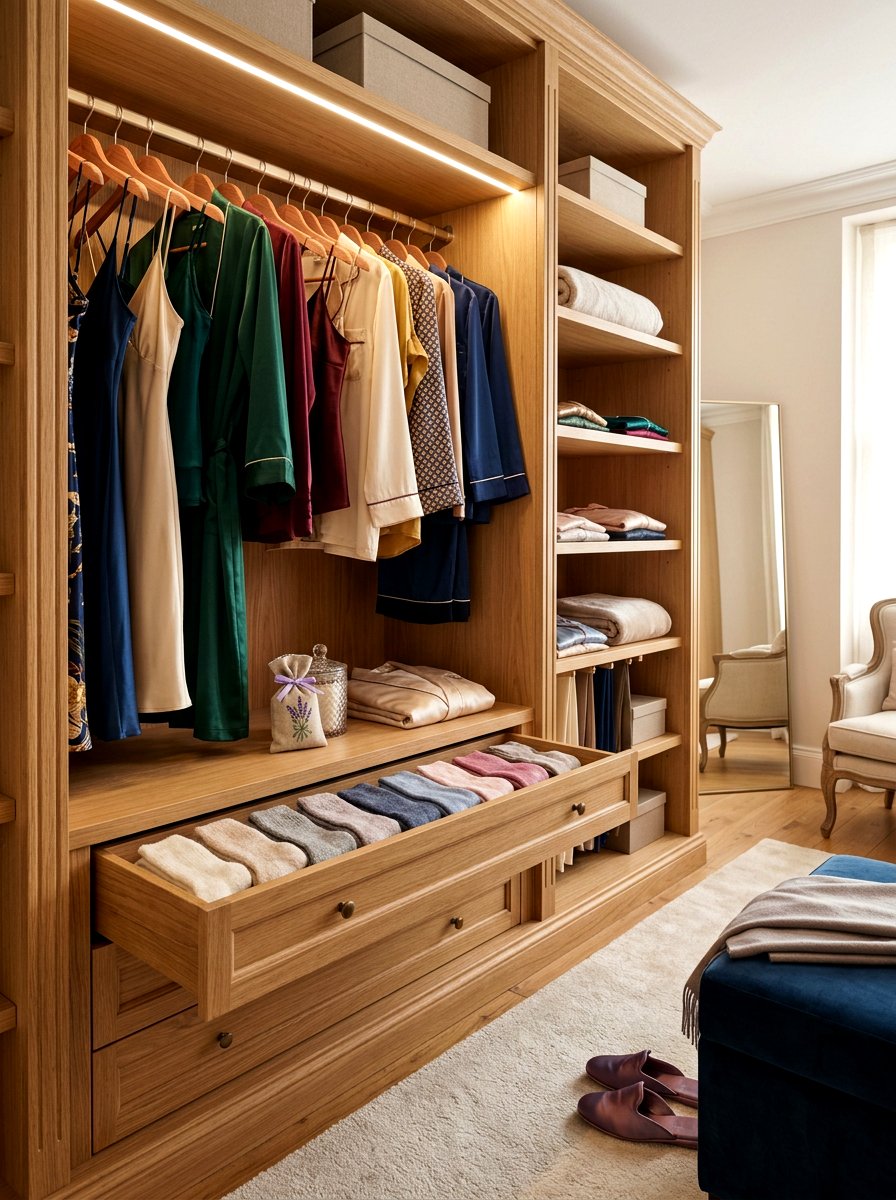 Luxury Pajama Closet - 30 self care station ideas