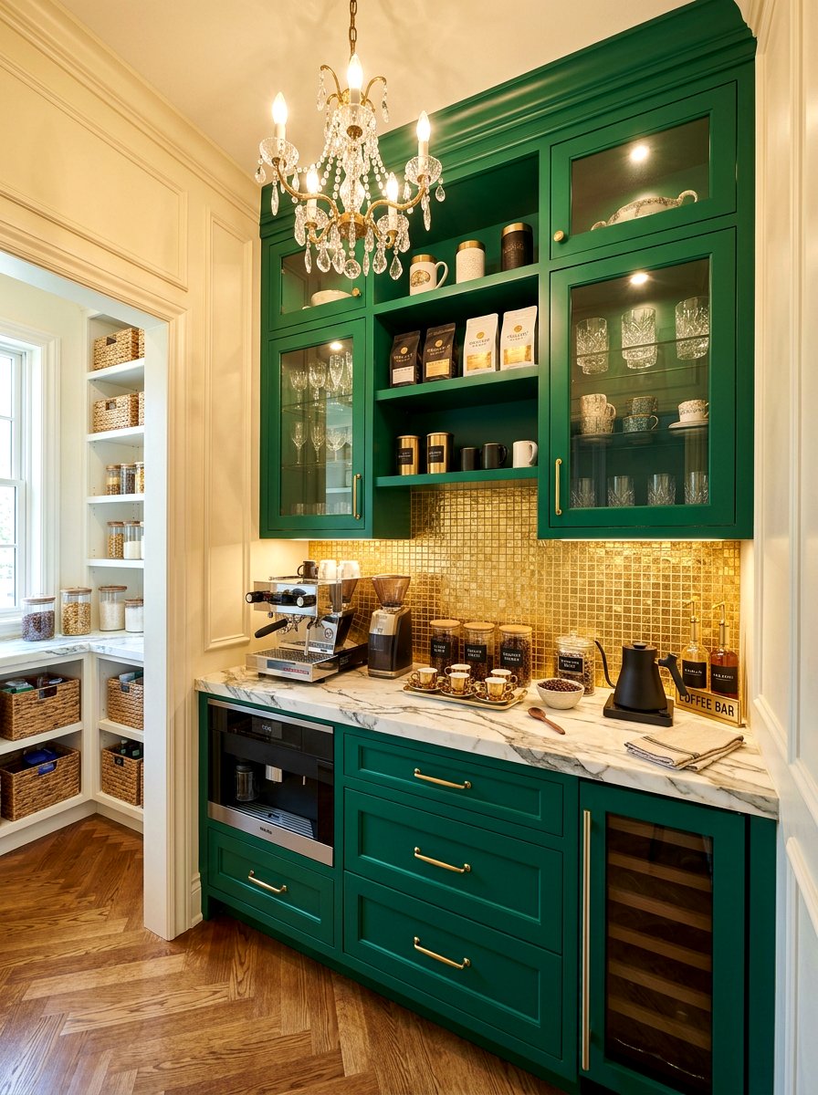 Luxury Pantry Coffee Bar - 30 walk in pantry cafe ideas