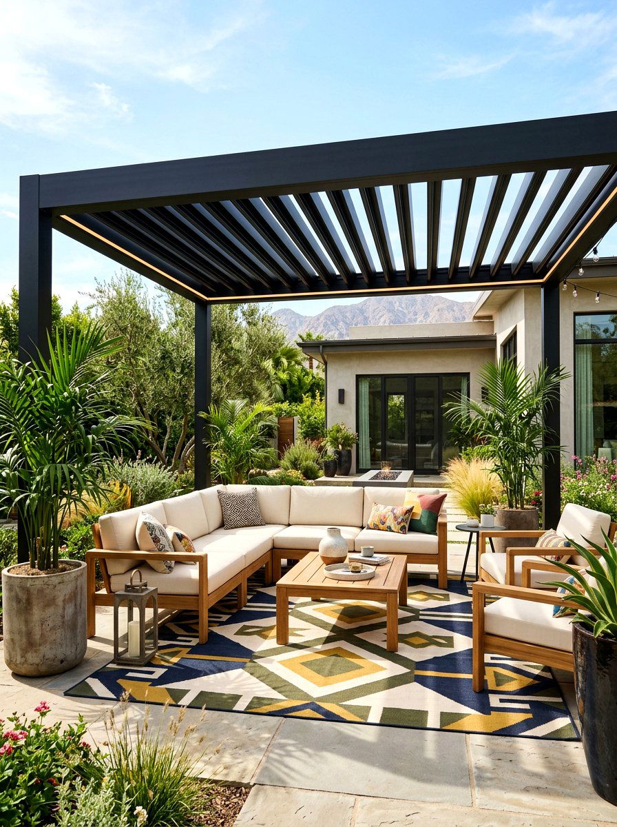 Luxury Pergola Living Room - 30 luxury patio lounge ideas