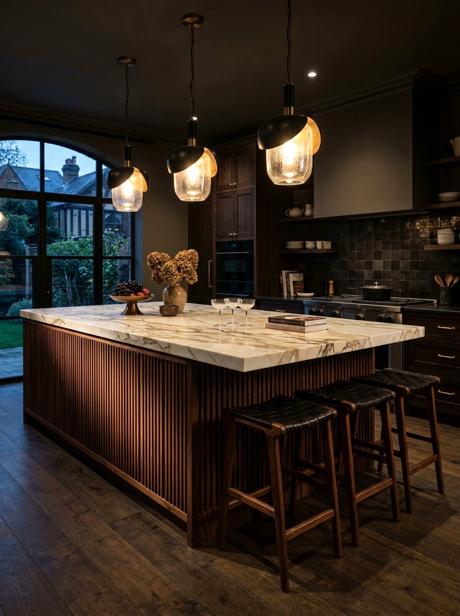 Luxury Reeded Kitchen Island Lighting - 30 reeded kitchen island ideas