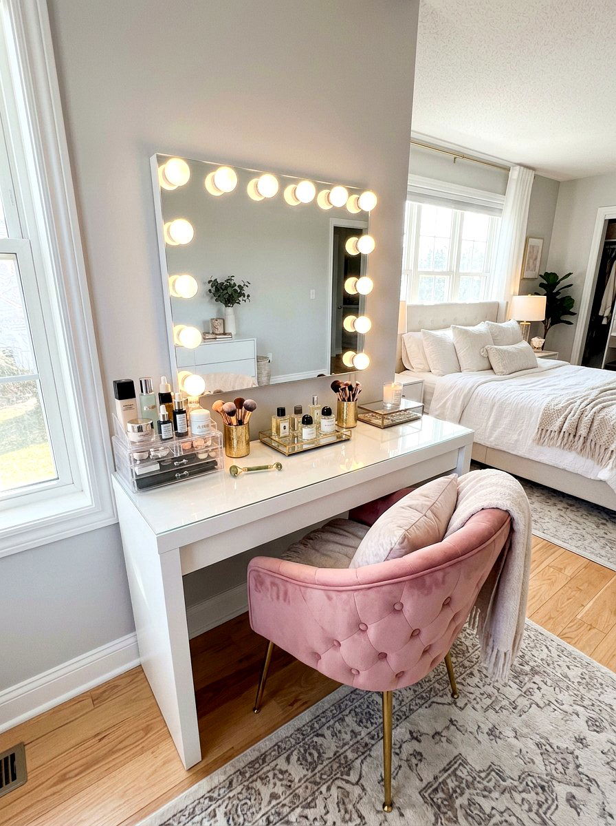 Luxury Skincare Vanity - 30 skincare station ideas