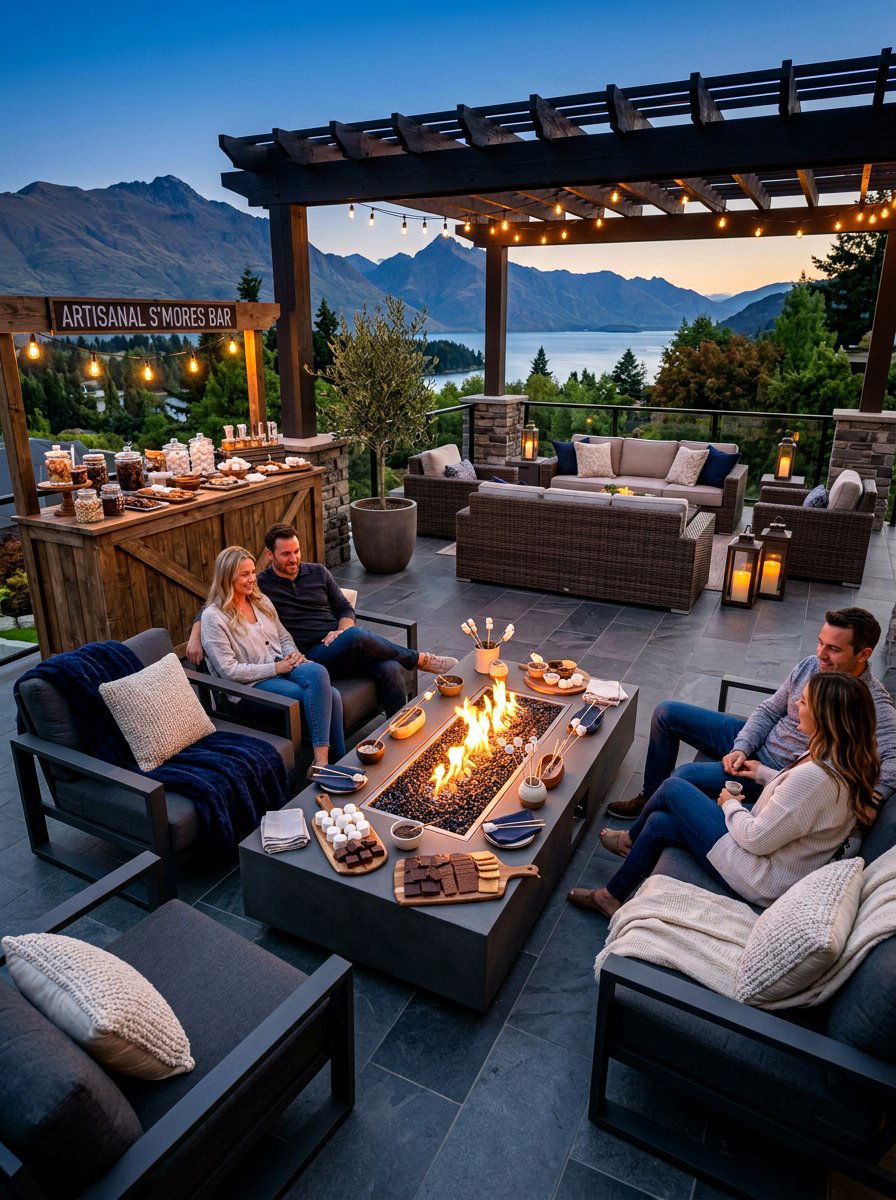 Luxury Smores Lounge - 30 s'mores station ideas