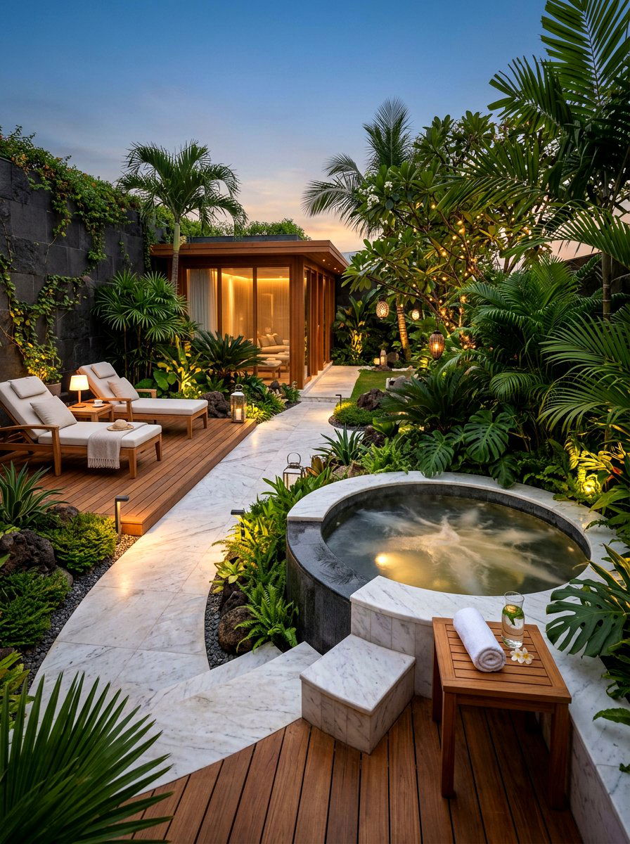 Luxury Spa Garden - 30 indoor garden room ideas