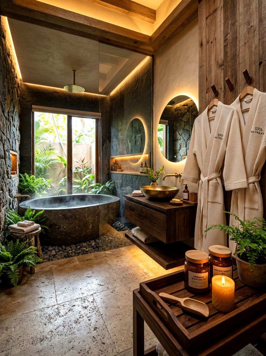 Luxury Spa Organic Modern Bathroom - 30 organic modern bathroom ideas