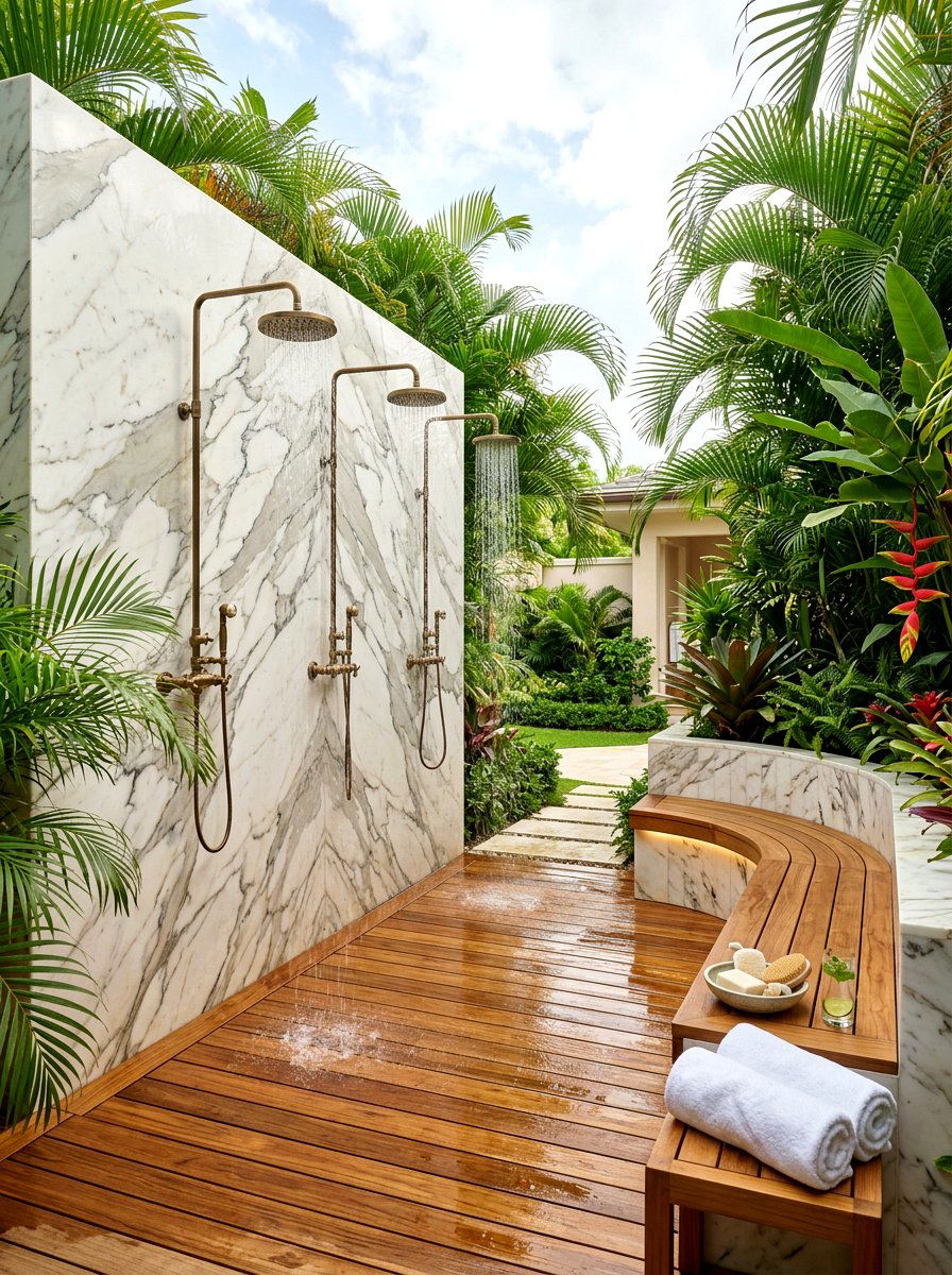 Luxury Spa Outdoor Shower - 30 outdoor shower ideas