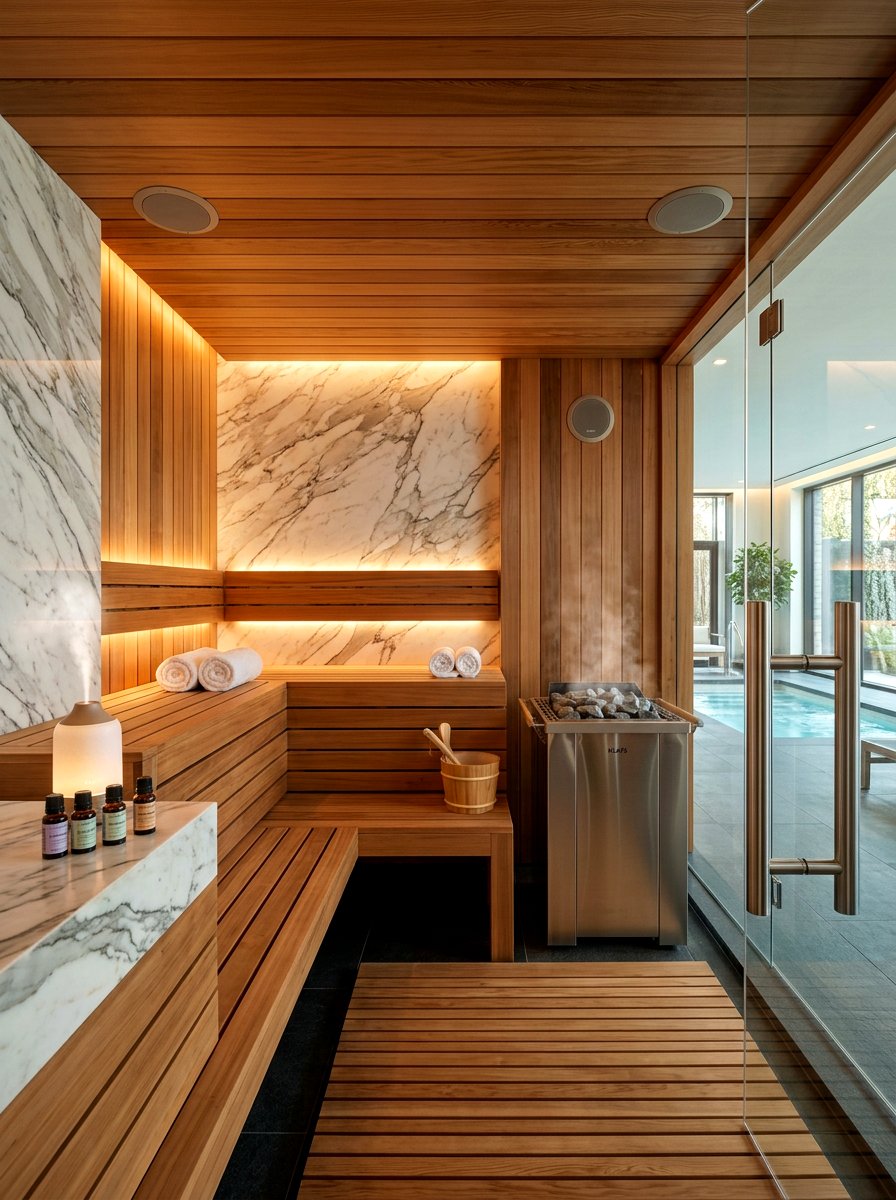Luxury Spa Sauna - 30 sauna room ideas