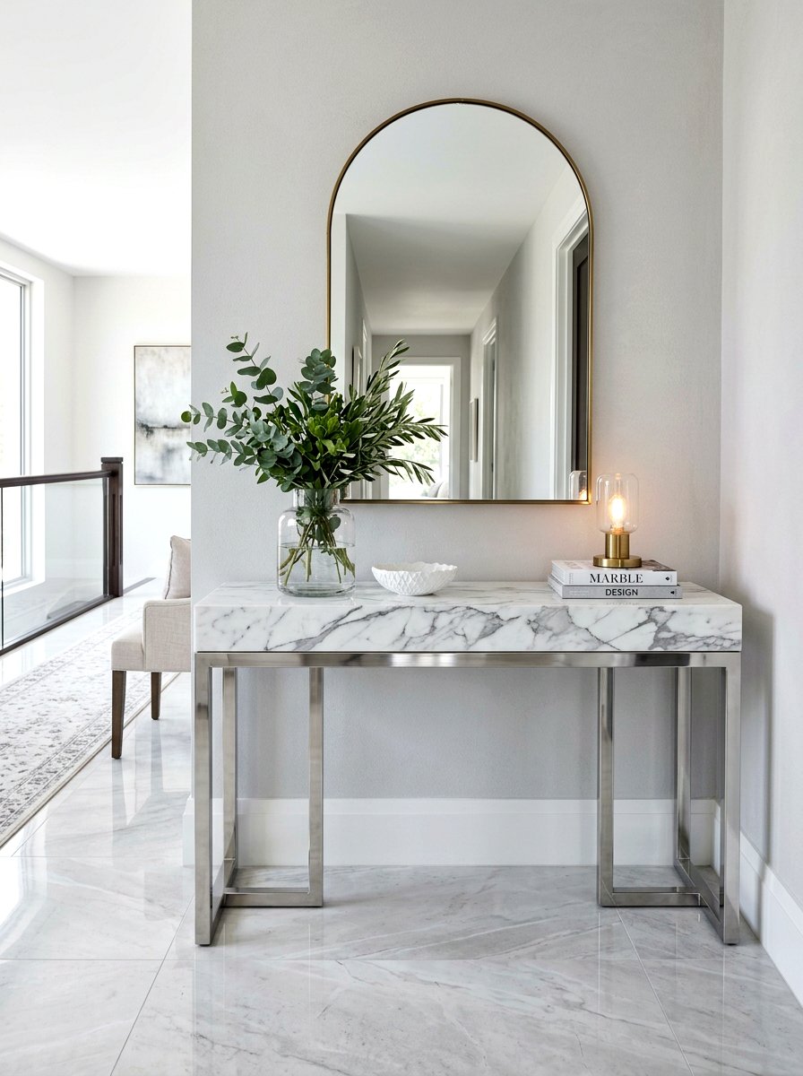 Luxury Stone Surface - 30 spring hallway refresh ideas