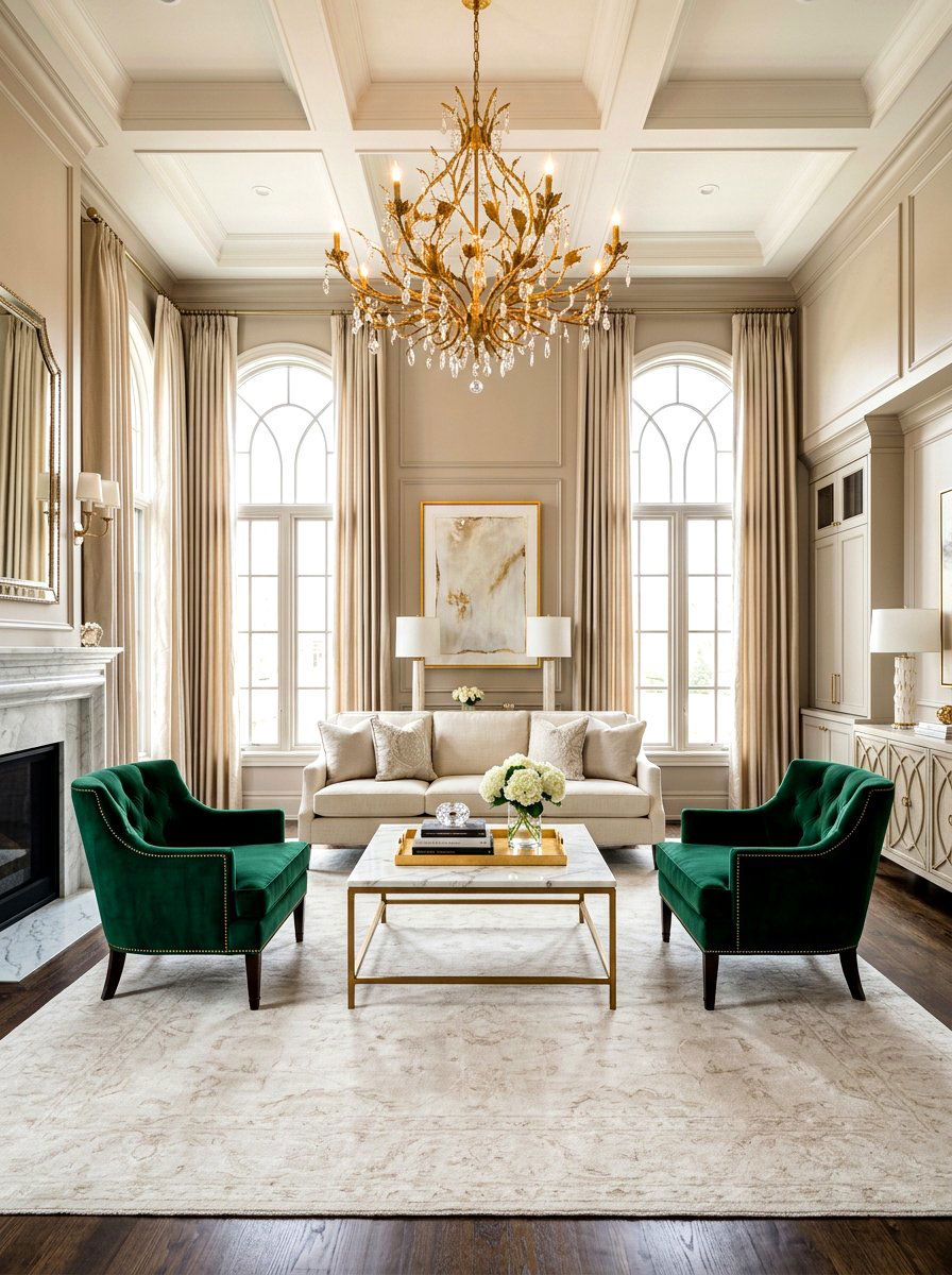 Luxury Transitional Living Room - 30 transitional living room ideas