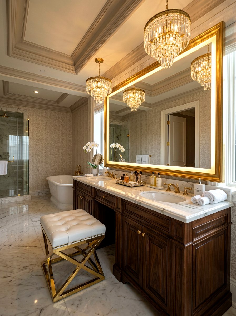 30 Vanity Stool Bathroom Ideas to Upgrade Comfort and Style