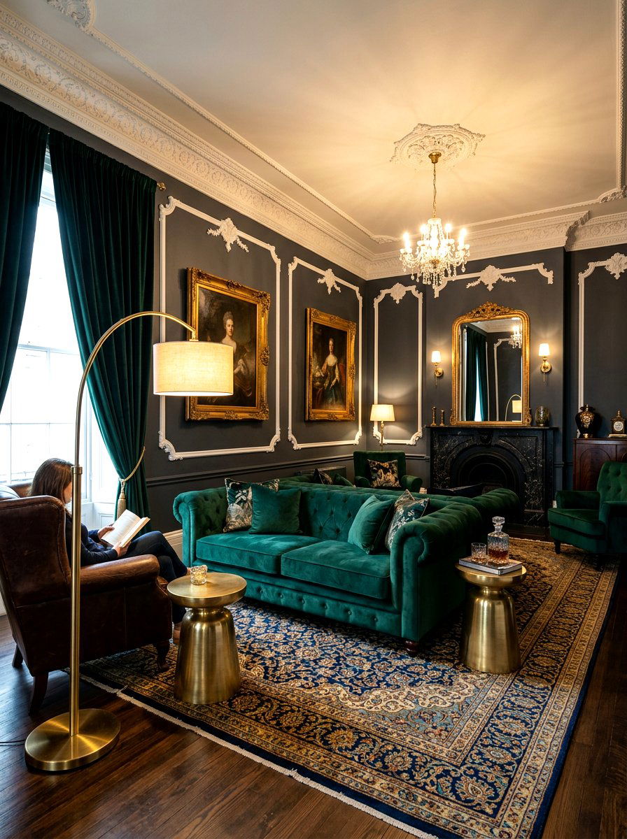 Luxury Velvet Seating Room - 30 reading den ideas