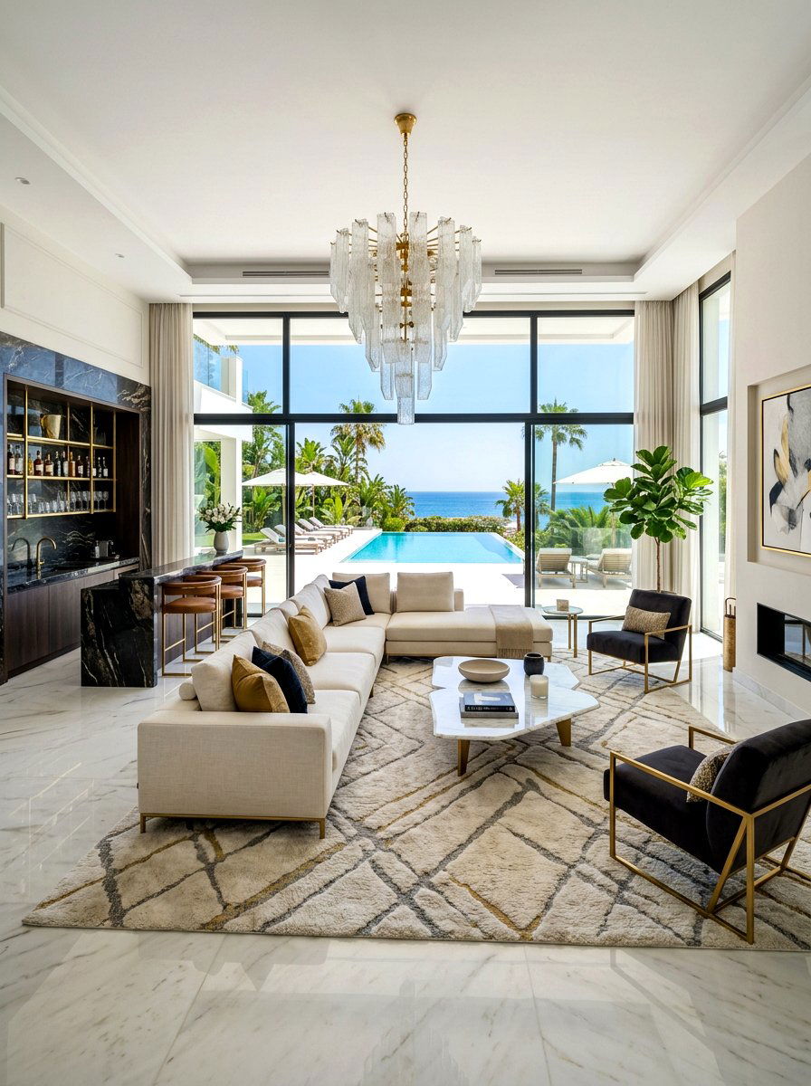 Luxury Villa Living Room - 30 European villa living room ideas
