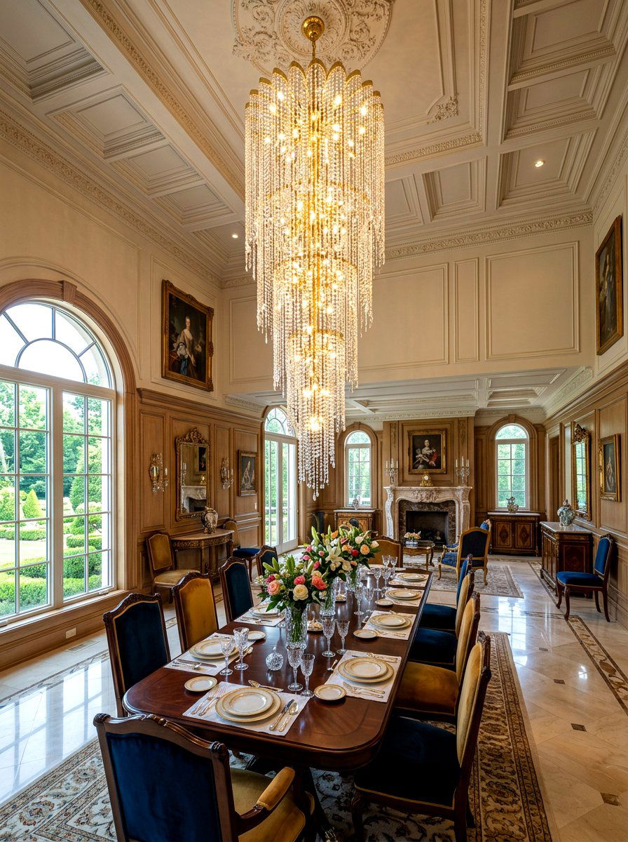 Luxury Waterfall Chandelier - 30 classic dining room chandelier ideas