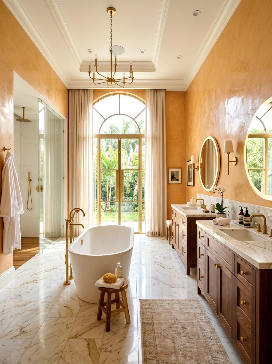 Luxury apricot master bathroom - 30 apricot bathroom ideas