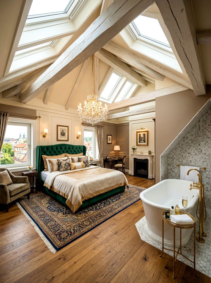 Luxury attic guest suite - 30 attic guest room ideas