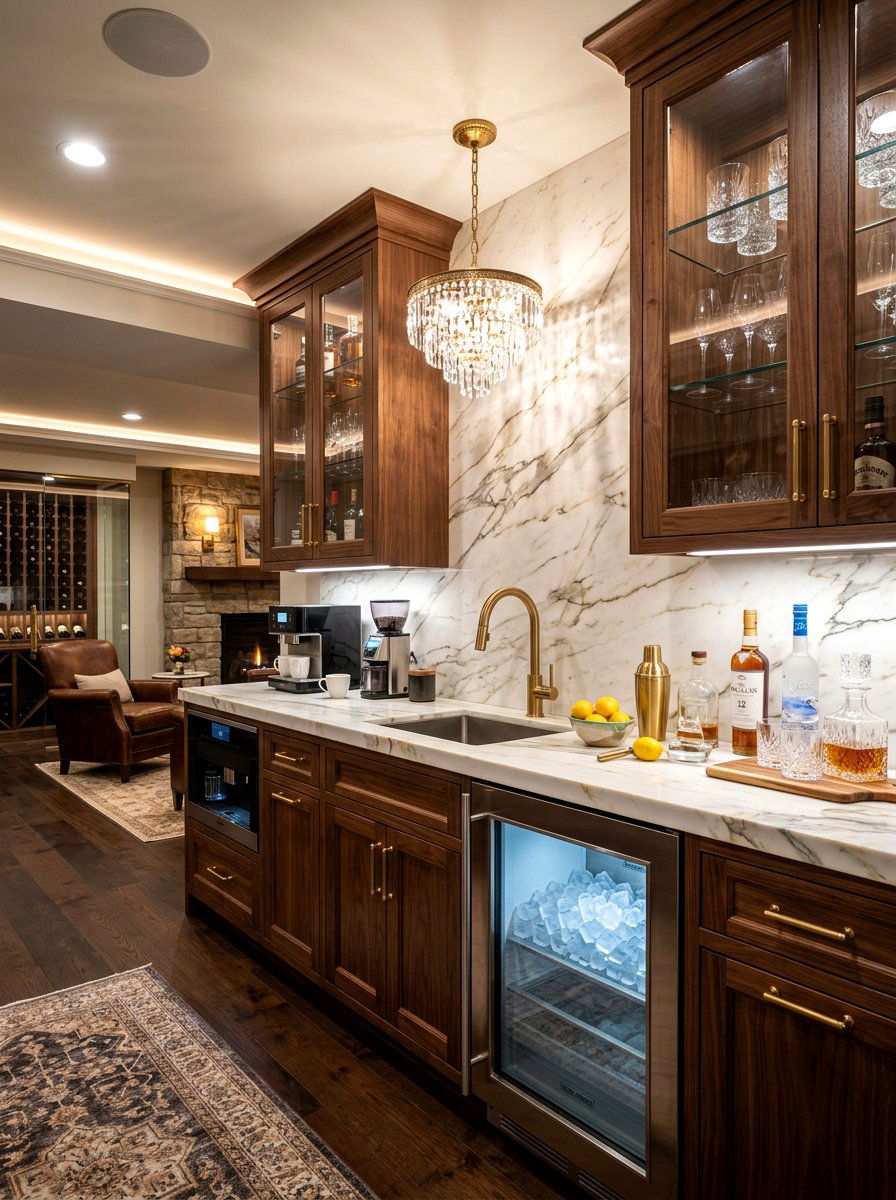 Luxury basement kitchenette - 30 basement kitchenette ideas