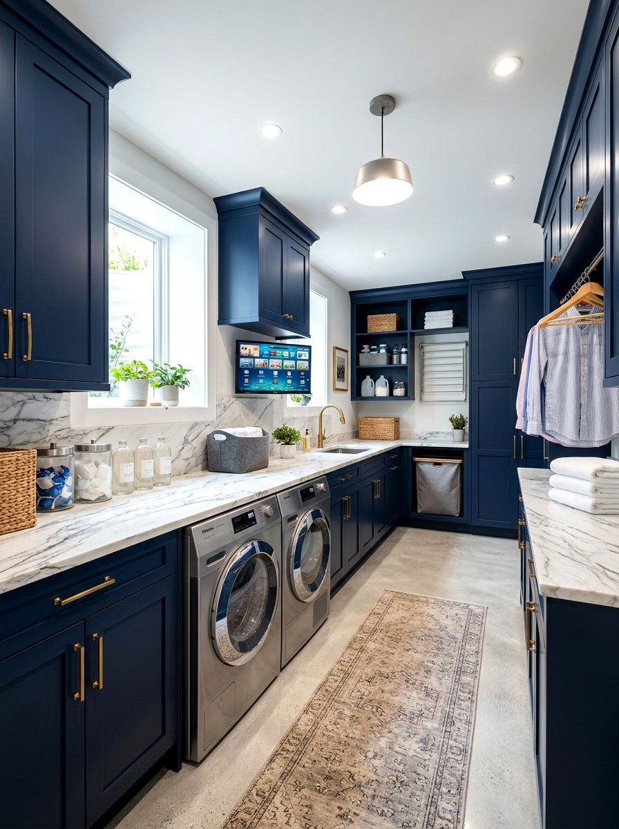 Luxury basement laundry room - 30 basement laundry area ideas