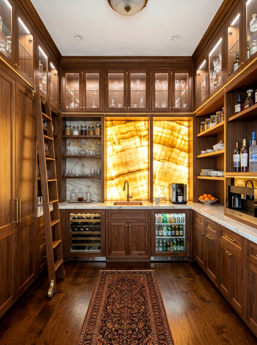 Luxury butler pantry - 30 back kitchen pantry ideas