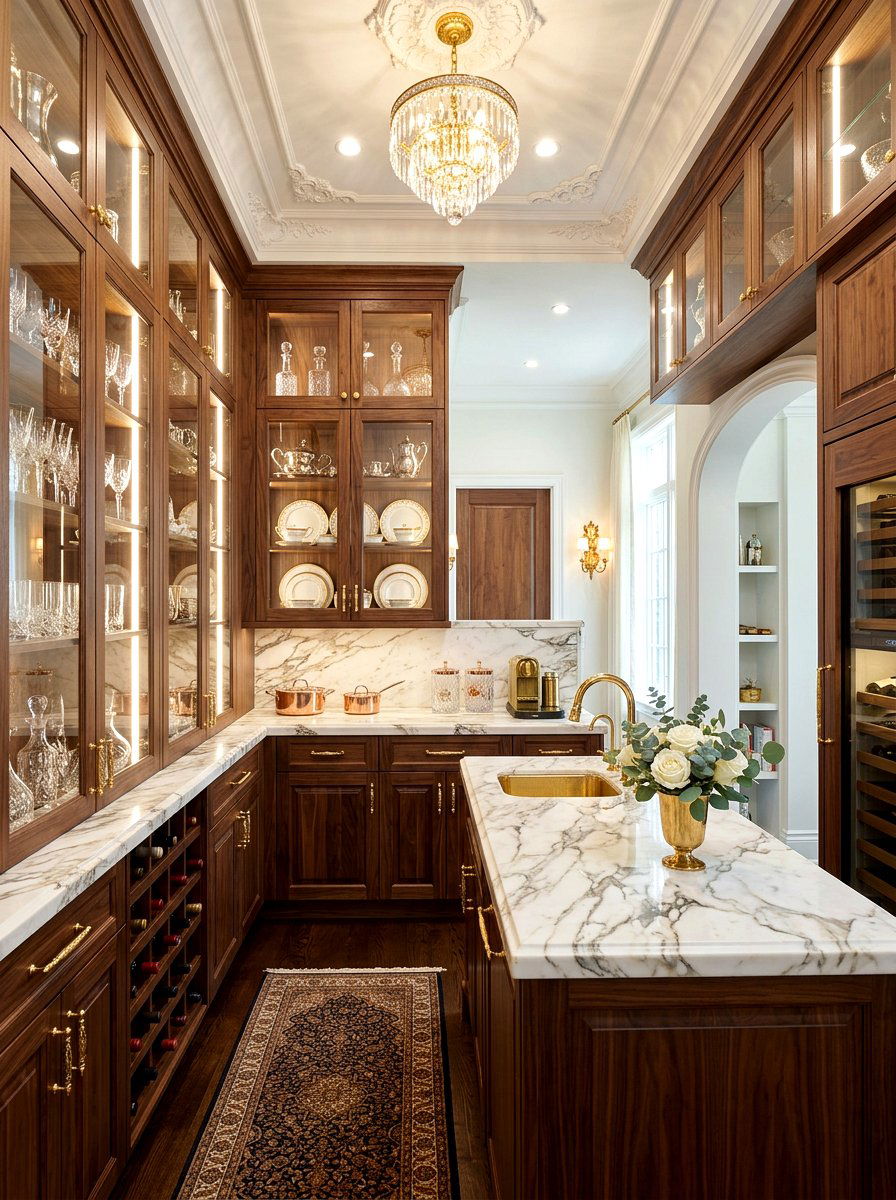Luxury butler pantry - 30 hidden prep kitchen ideas
