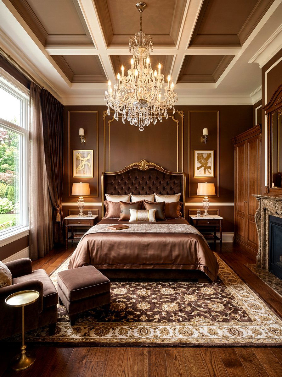 Luxury chocolate brown bedroom - 30 chocolate bedroom ideas