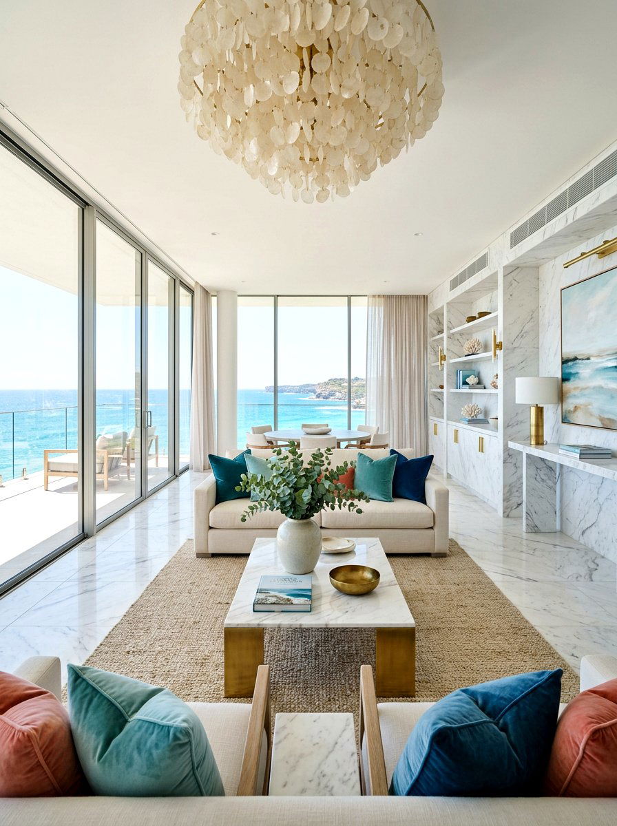 Luxury coastal living room - 30 coastal living room ideas