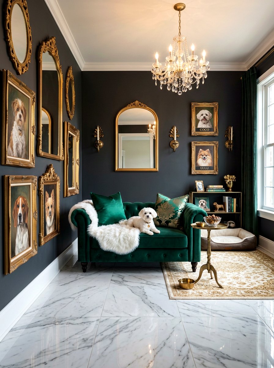 Luxury dog lounge - 30 Pinterest dog room ideas