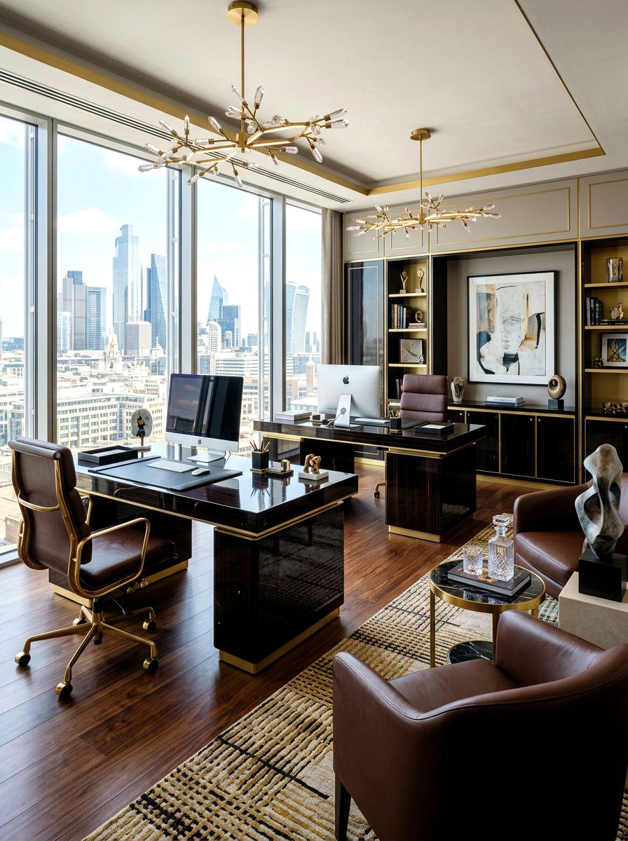 Luxury executive double office suite - 30 double desk office ideas