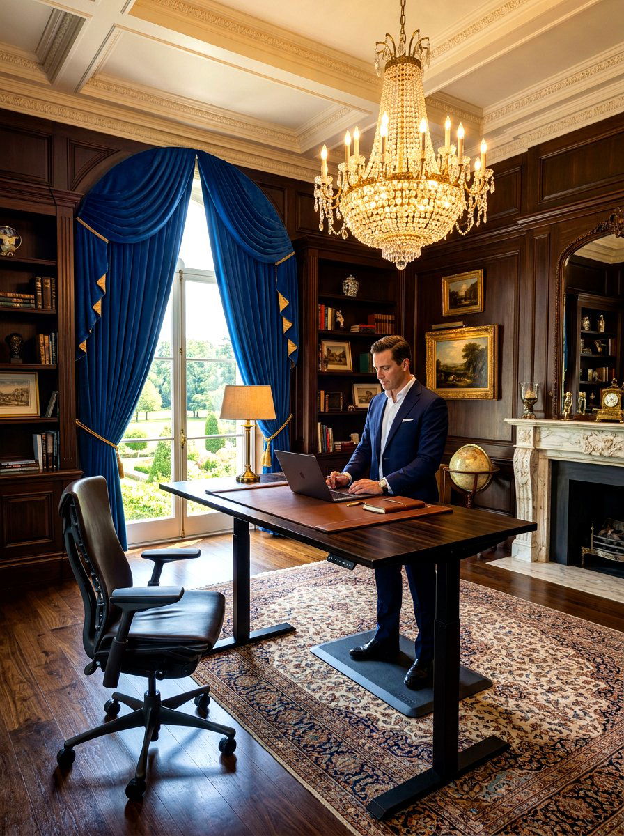 Luxury executive standing desk - 30 standing desk room ideas