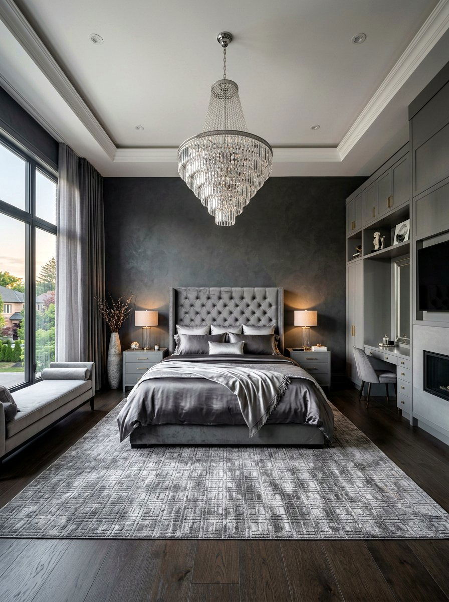 Luxury gray bedroom - 30 gray bedroom ideas