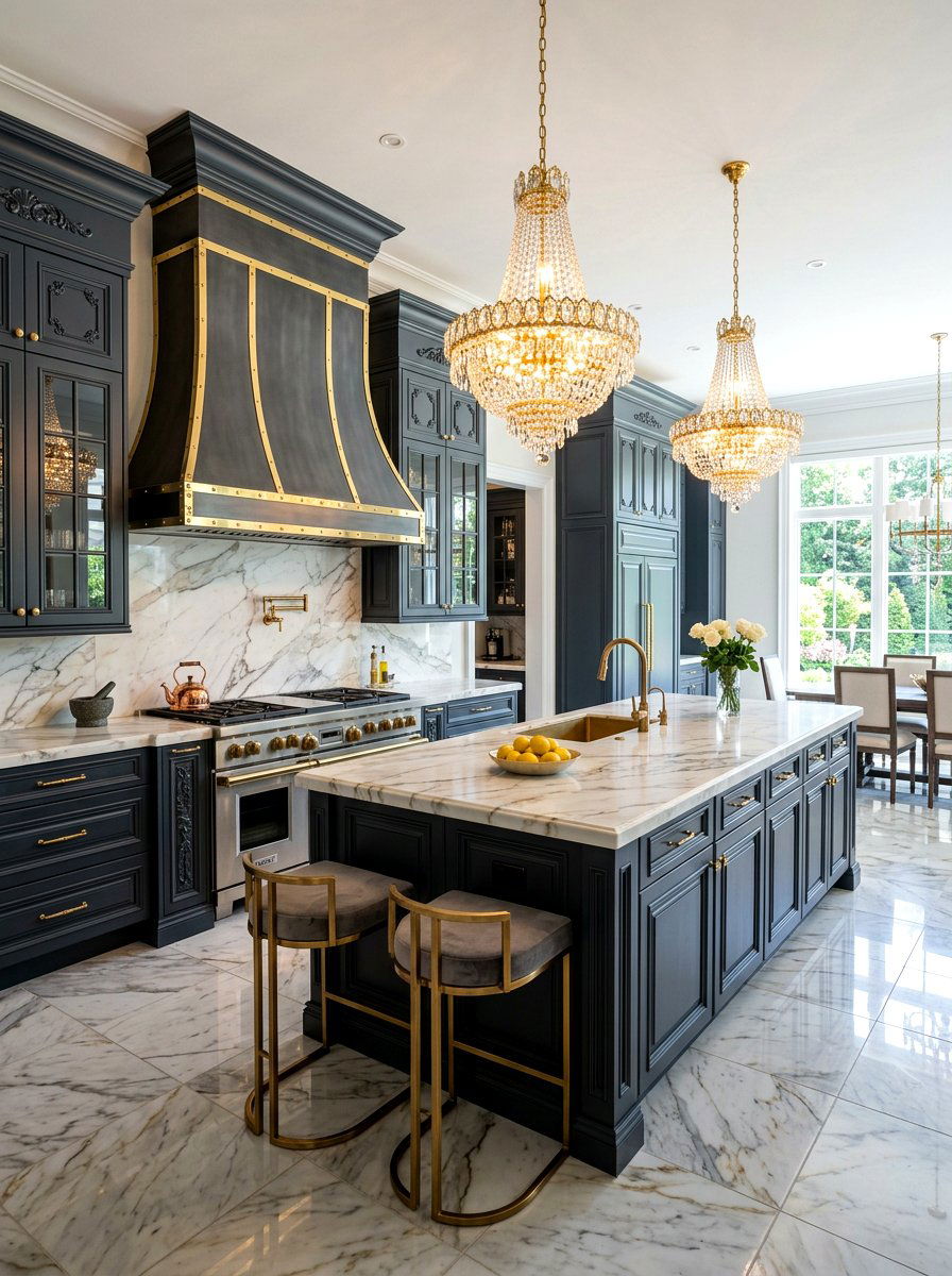 Luxury kitchen mixed metals - 30 mixed metal kitchen ideas