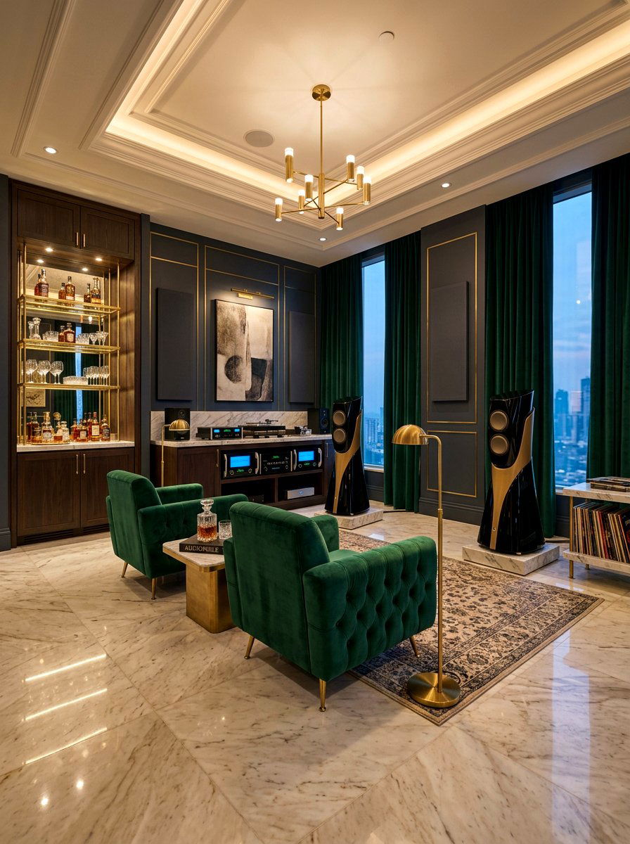 Luxury listening lounge - 30 record listening room ideas