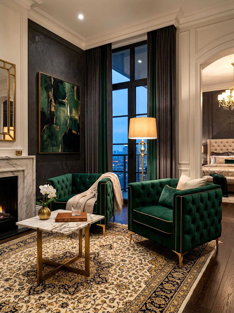 Luxury master suite lounge - 30 bedroom breakfast nook ideas