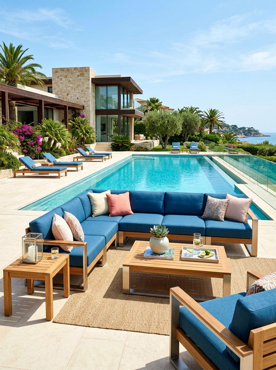 Luxury modular patio collection layout - 30 outdoor modular sofa ideas