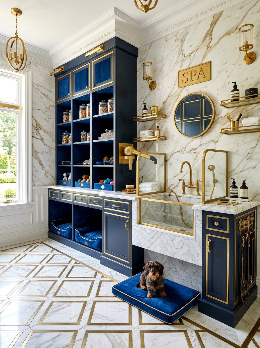 Luxury mudroom dog spa station - 30 mudroom dog wash ideas
