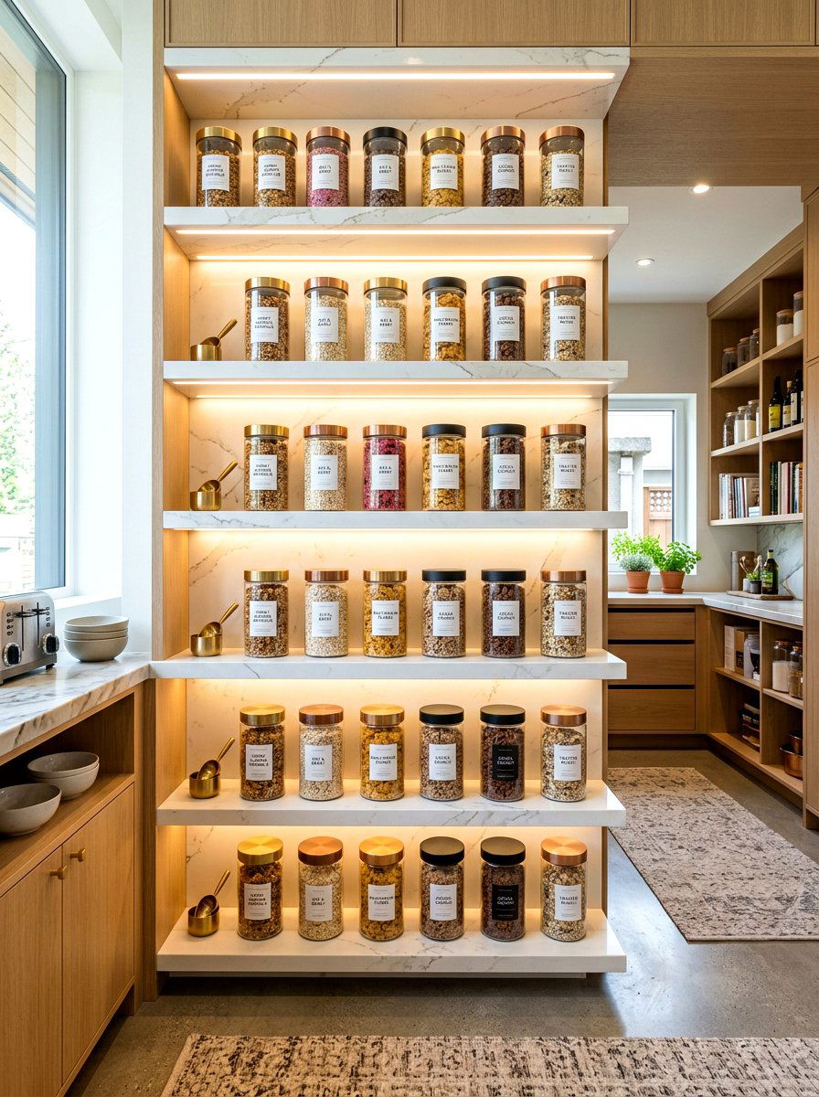 Luxury pantry cereal display - 30 cereal station pantry ideas