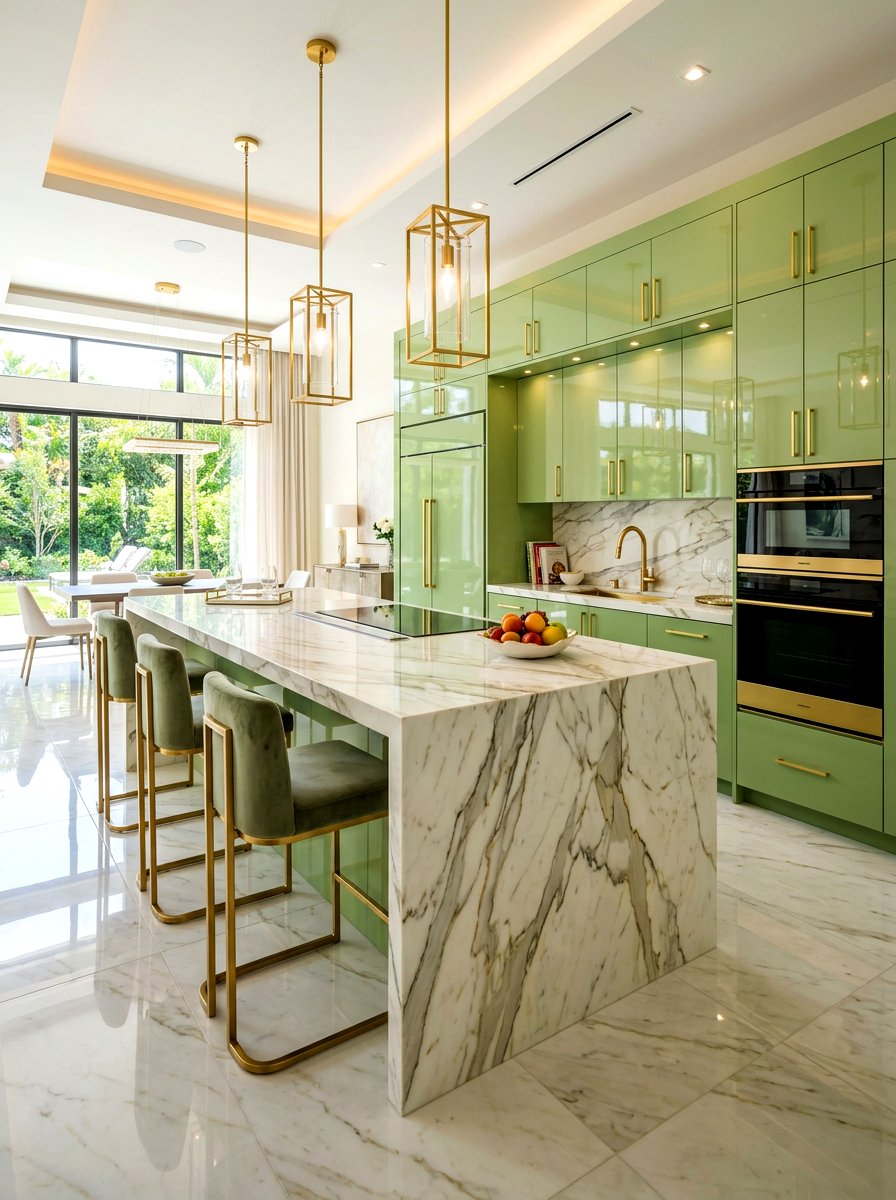 Luxury pistachio kitchen finishes - 30 pistachio kitchen ideas