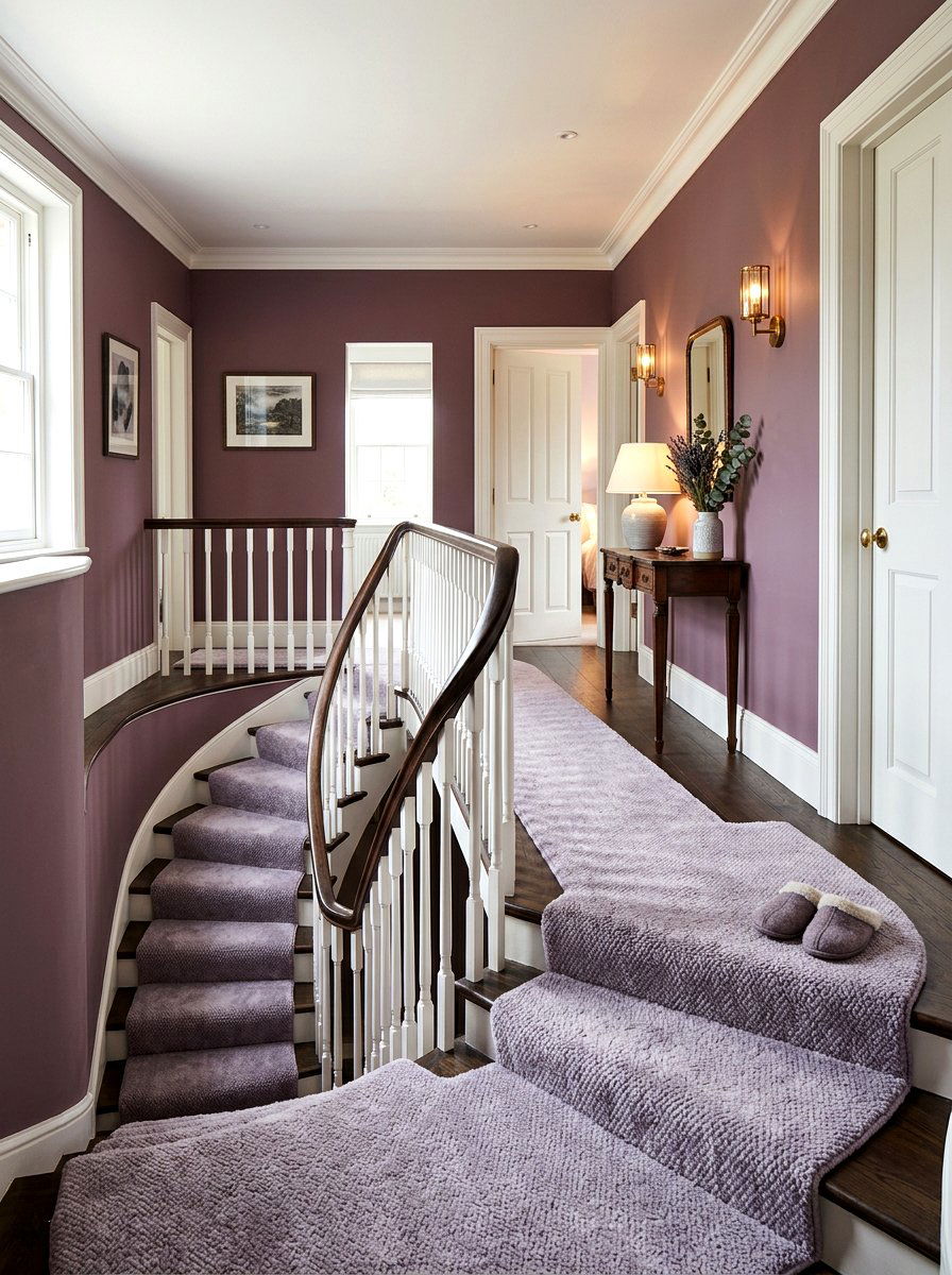 Luxury plush stair runner - 30 stair runner ideas