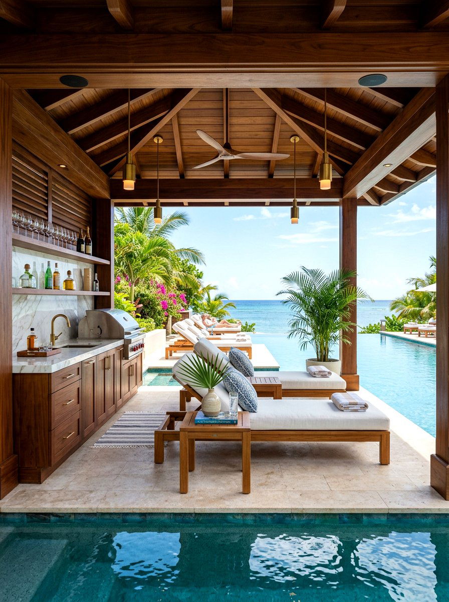 Luxury pool cabana - 30 pool cabana decor ideas