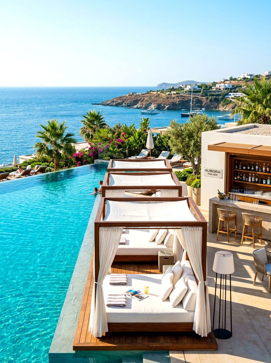 Luxury poolside retreat - 30 backyard club lounge ideas
