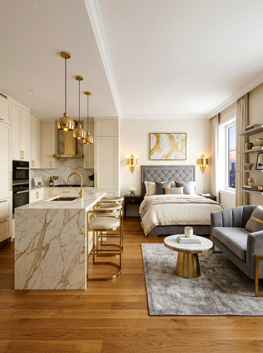 Luxury small studio apartment - 30 studio apartment vibe ideas