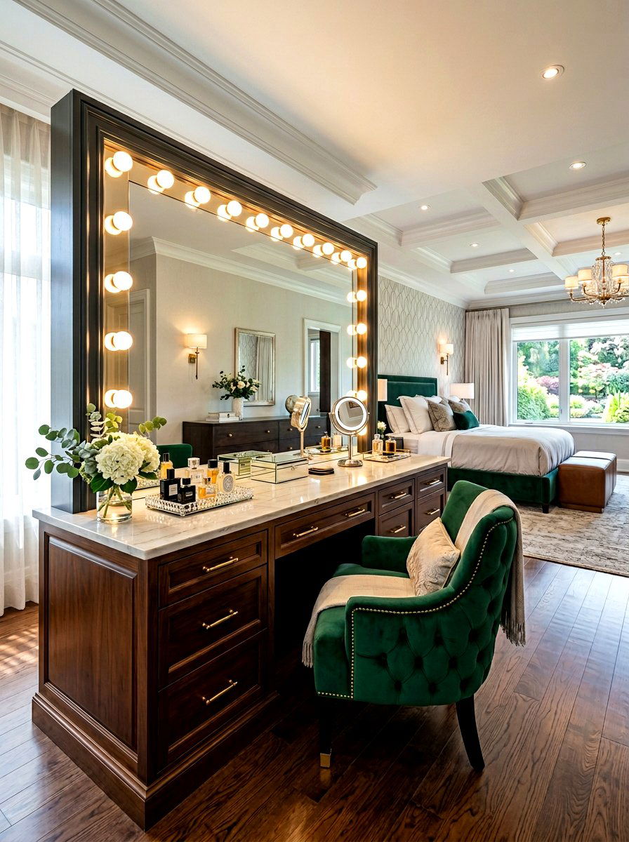 Luxury vanity suite - 30 bedroom vanity corner ideas