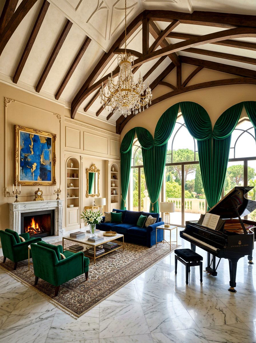 Luxury vaulted living room - 30 vaulted living room ideas
